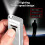 (Silver) Metal Machine With High Power Compact And Convenient Ignition Usb Charging Power Display Led Lighting Windproof Lighter 1