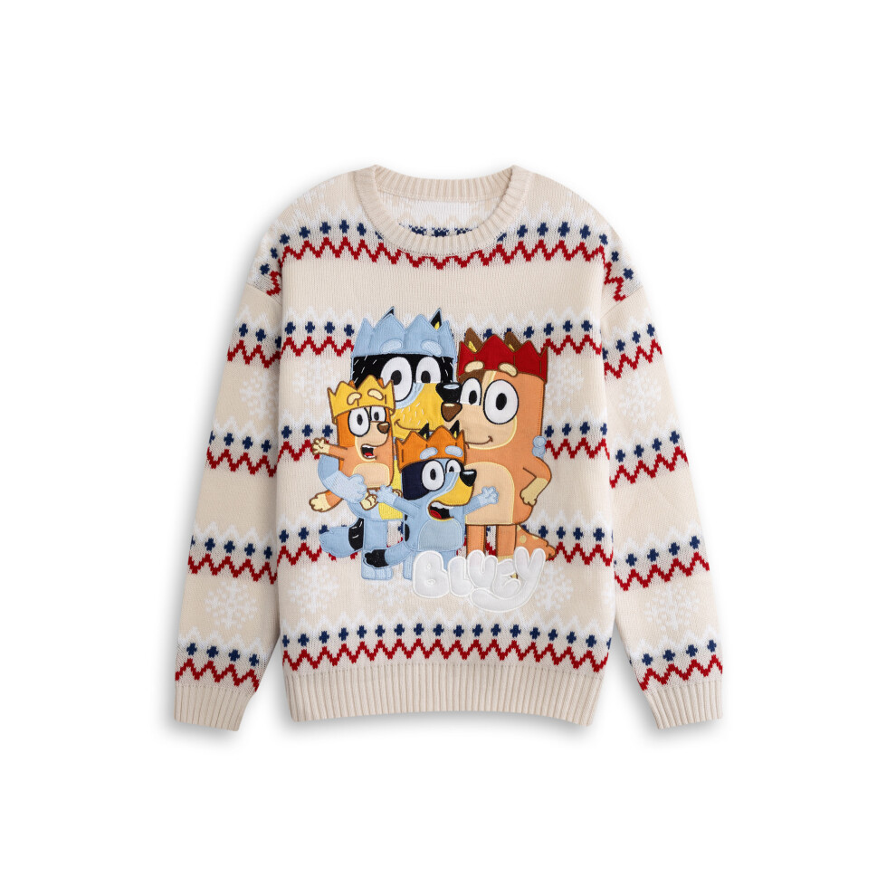 Bluey (Xx-Large) Christmas Jumper (Unisex Beige)