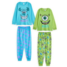 (7-8 Years) Disney Monsters Inc Multi-Pack of 2 Long Sleeve Long Leg Pyjama Set (Boys Multicoloured)