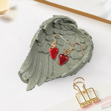 Large Angel Wings Plate Mold Decoration Feather Plate Storage Box Silicone Mold Jewelry Storage Box Resin Mold