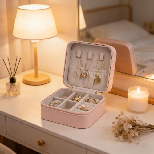 Mini Jewelry Travel Case  Small Portable Storage