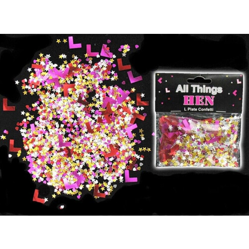 L Plate Confetti Table Sprinkles