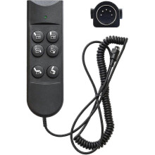 6 Button Universal Replacement Remote Control for Power Lift Recliners and Chairs with 5 Pin Connector Handset Controller