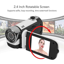 (White) D90 1080p 16MP Digital Camera With 2.4 Inch Rotatable Screen And 16x Zoom HD Video Recorder With Fill Light Black