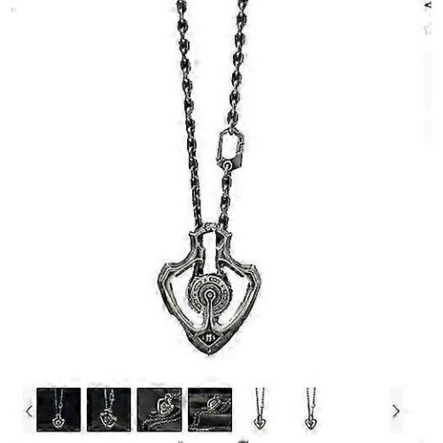 Mechanical Rotatable Gear Shuttle Pendant Necklace Men's Retro
