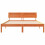 VidaXL vidaXL Bed Frame with Headboard Wax Brown 160 x 200 cm Solid Pine Wood 5