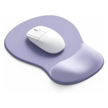 Alfombrilla de ratón con reposamuñecas de gel, soporte ergonómico y cómodo para la muñeca del ordenador portátil, alfombrilla