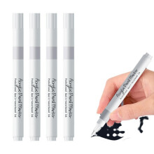 piezas de rotulador permanente blanco de punta suave, punta fina de 1-5 mm a base de aceite, marcadores de pintura blanca per
