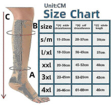 (XXL, Butterfly zipper socks) Medical Compression Socks Zipper Professional Leg Support Thickened Women's Socks