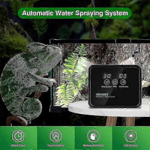 (with touch screen-EU) Automated Electronic Sprinkler System Kit For Intelligent Terrarium Humidification And Mist Timing