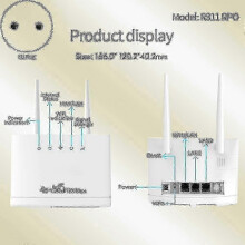 New R311pro Wireless Router - 4g/5g Wifi, 300mbps, Sim Card, Eu Plug