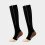 (S M, Copper black) Medical Compression Socks Zipper Professional Leg Support Thickened Women's Socks 1