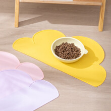 Comedero de silicona con forma de nube para perros y gatos - Alfombrilla antideslizante e impermeable para alimentar a las ma