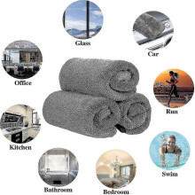 (2pcs, L 40x40cm) Shiny Bath XXL Drying Towel Fast Absorbing Shower Cloth For Water Removal In Bathroom And Shower Cubicle