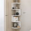 2X Wall Mounted Corner Storage Rack Classic Wall Rack 5 Layers Semicircular Partitions B 5