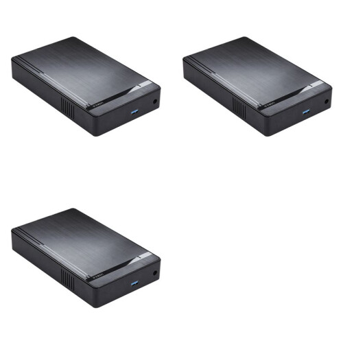 3Conjunto Caixa para HDD de 3,5 Polegadas  para Adaptador USB 3.0 Gabinete para Disco Rígido Externo para Disco SSD de 2,5/3,5 Polegadas HDD para