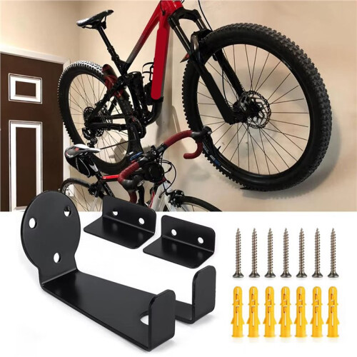 3X Support Mural pour Vélo, Support Robuste pour Crochets de Vélo, Support Mural pour Vélo de Montagne. 2