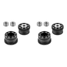 2X Kit D'Engrenages D'Extrudeuse Amélioré pour , Engrenage D'Entraînement à Filament Entièrement Métallique, Revêtement DLC Nickelé,