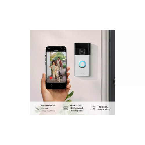 Ring Ring Battery Video Doorbell Pro Home Security Weatherproof Night Vision 2