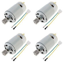 4X R390 12 Zähne Gleichstrommotor 12 V 20000 U/Min Kinderspielzeug Automotor Hochgeschwindigkeits-Elektromotor für Ferngesteuerte Autos