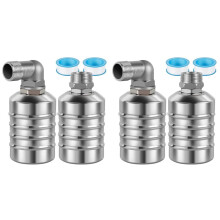 4 Stuks Vlotterklep, 1/2 Inch Tot 3/4 Inch 1 Inch Waterniveauregelklep, Volledig Automatische Waterafsluitklep van Roestvrij Staal