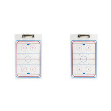2X IJshockey Coachingborden Trainingsuitrusting Scheidsrechter Oefenbord Voetbal Coachingborden Strategie Tactiek-Klembord