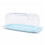 Bread & Cake Box Bin 36cm Acrylic Lid Plastic Base Clear Green Storage Keeper 2