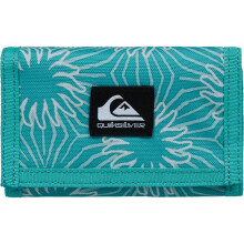 (S, Aqua Ocean Mayhem) Quiksilver Mens The Everydaily Tri-Fold Wallet