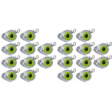 20 Pièces de Plombs de Tête Plombée Pivotante, Leurres Souples, Plombs de Groupe pour la Pêche, Hameçon Facile, Design Aggravé, 5 G