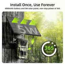 F8 Solar 4g Trail Camera Waterproof Pir Night Vision Hd Outdoor Hunting Camera