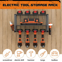 3-Tier Power Tool Organizer Storage Rack, 150lbs Load Heavy Duty Wall Mount