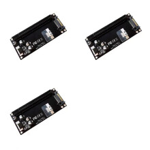 3X SFF-8654 8i auf PCIe 4.0 X16 Externer Grafikkartenadapter für Mainboard DIY-Computerzubehör