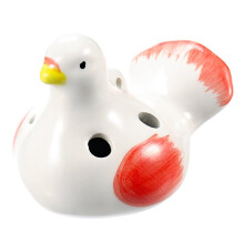 6-Hole Ceramic Ocarina Fun Ocarina Portable Flute Instrument with Lanyard for Music Lovers