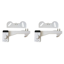 2X Bidet-Toilettensitz, Bidet-Sprüherabdeckung, Doppeldüsen-Reinigungs-WC, Nicht Elektrisch, Aufsteckbarer Bidet-Toilettensitzaufsatz 1/2