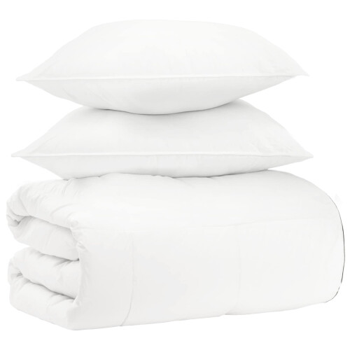 VidaXL vidaXL Bettwäsche-Set 3 stk. Weiß Bambus