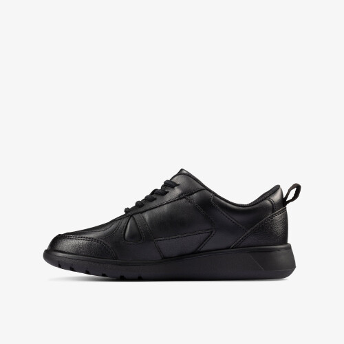 Clarks (Narrow, 13 (Children's)) Scape Track K Black Leather 1