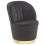 Beliani Armchair ALBY Velvet Black 1