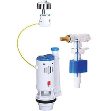 WC-Mechanikset mit seitlichem Schwimmerventil - ROUSSEAU - 3/6L - Zertifiziert NF