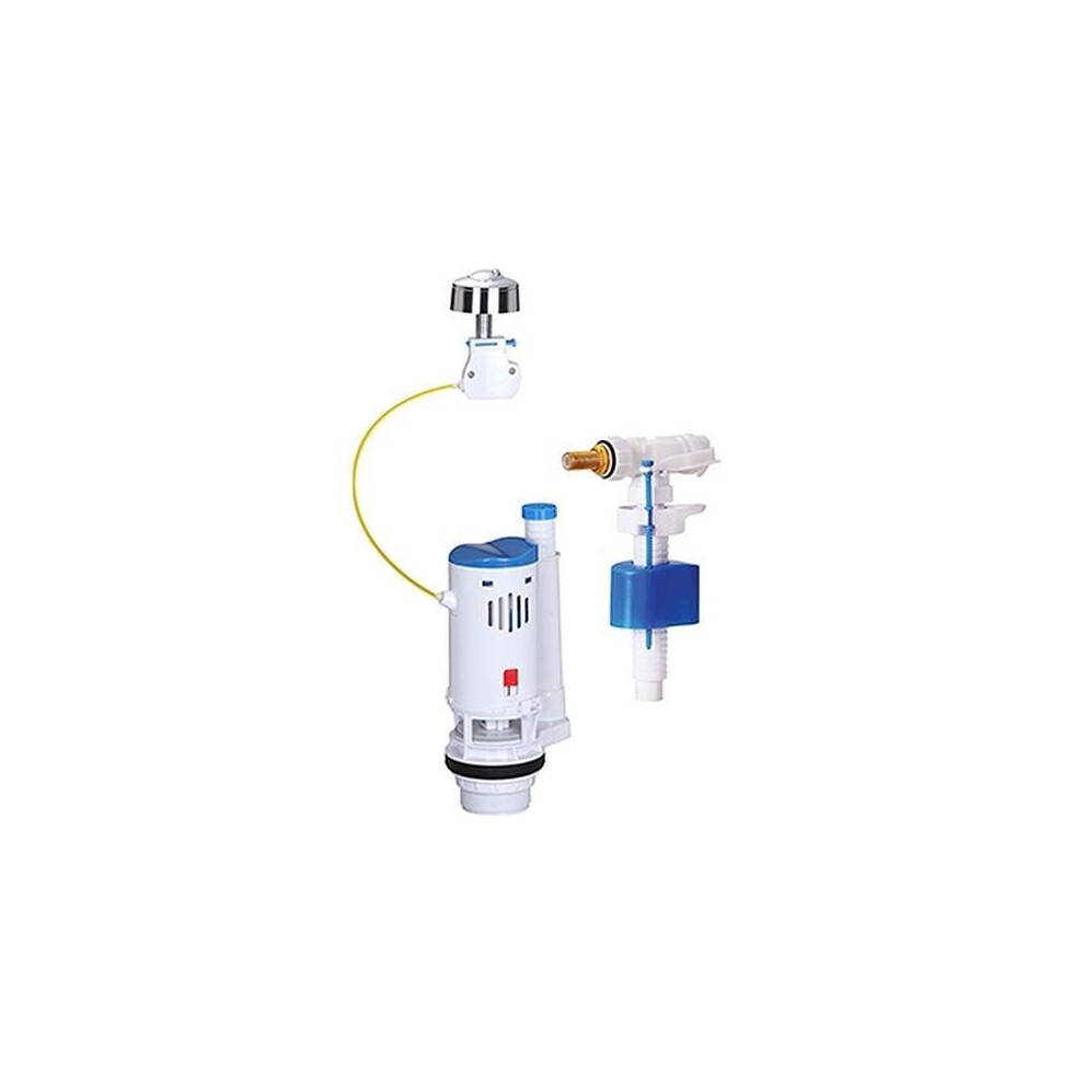Edouard Rousseau Weiß Toilet Mechanism Kit With Side Float Valve - Rousseau - 3/6L - Nf Certified - Image 2
