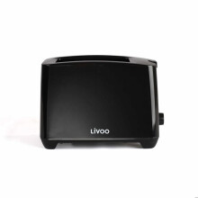 Toaster 2 Schlitze - LIVOO - DOD162N - 750 W - Einstellbarer Thermostat: 7 Stufen - Schwarz