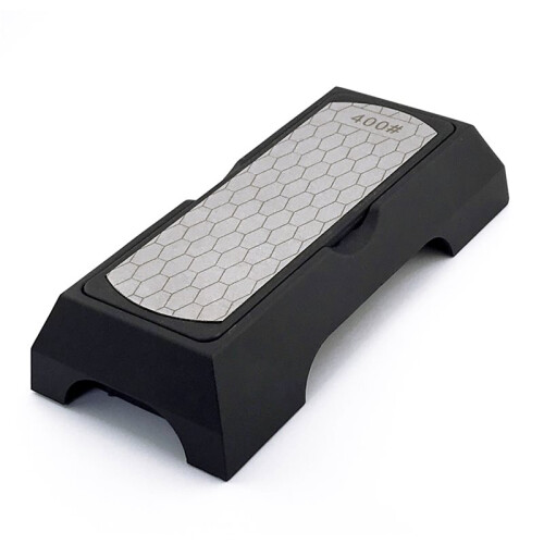 Dual-Grit Diamond Sharpening Stone, 400/1000 Grit with Non-Slip Base for Precision Blade Sharpening