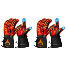 4X Elektrisch Beheizte Handschuhe Handwärmer Winter-Touchscreen-Handschuhe Batteriebetriebene Wasserdichte Handschuhe für Arbeiten im Freien
