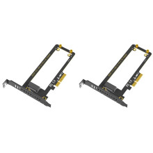 2X PCI-E 4.0 4X Naar NVMe Ruler 1U GEN-Z EDSFF 9,5 mm 15 mm 25 mm Dikte Korte SSD E1.S met Koellichaam PM9A3 PM9D3-Adapter