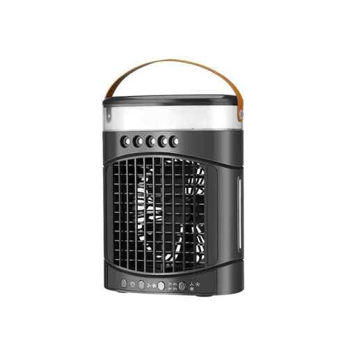 Multi-Function Small Air Conditioner Cooling Fan 2 Speed Air Conditioner 7Color Light for Bedrooms