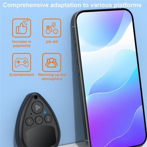 2 Pcs Wireless Mobile Phone Screen Automatic Clicker Wireless  Touch Screen Automatic Clicker Portable Page 1