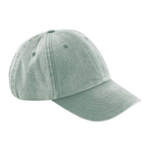 (One Size, Vintage Sage Green) Beechfield Unisex Low Profile Vintage Denim-Look Cap