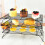 Baking Tools Three-Layer Folding Cake Cooling Rack Bread Drying Rack Biscuit Rack Iron Non-Stick Kitchen Storage Rack 5