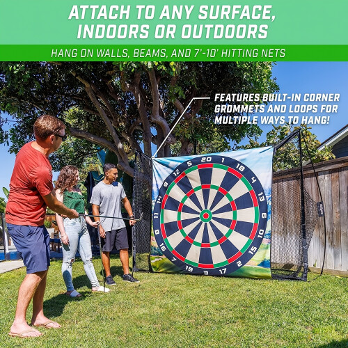 Golf Chip Game Mat, Golf Scoring Darts Game Mat, 78" X 78" Golf Chip Game Set 1