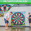 Golf Chip Game Mat, Golf Scoring Darts Game Mat, 78" X 78" Golf Chip Game Set 4