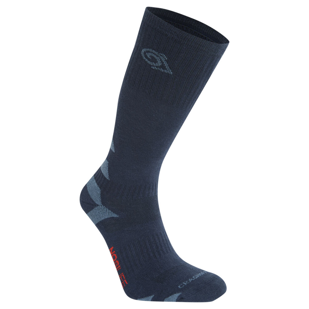 Craghoppers (9 Uk-12 Uk, Blue Navy/Blue Stone) Unisex Adult Adventure Insect Repellent Boot Socks